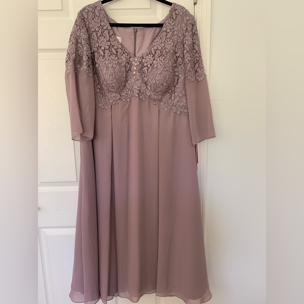 JJs House Mauve Special Occasion Dress, Sz 18W